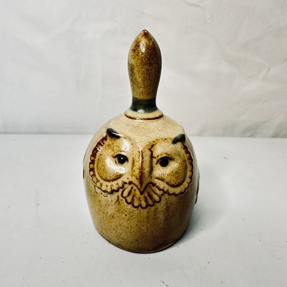 Otagiri Other - Vintage Otagiri Japan Ceramic Owl Bell Speckled Stoneware OMC Mid Century Decor